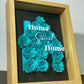 HOME SWEET HOME | Cadre 3D roses
